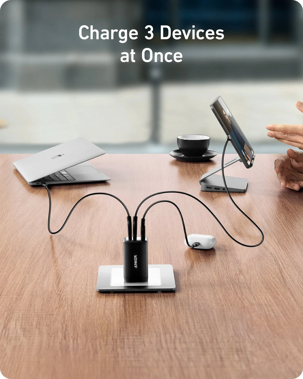 Anker Zolo Power Bank 10000mAh 22.5W with Built-In USB-C Cable - Black