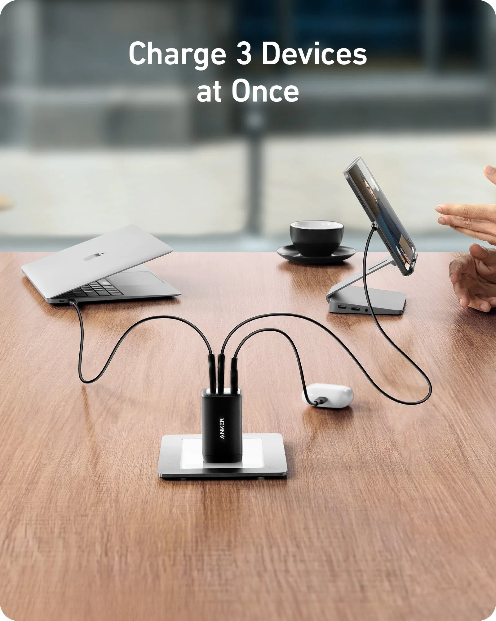 Anker Zolo Power Bank 10000mAh 22.5W with Built-In USB-C Cable - Black