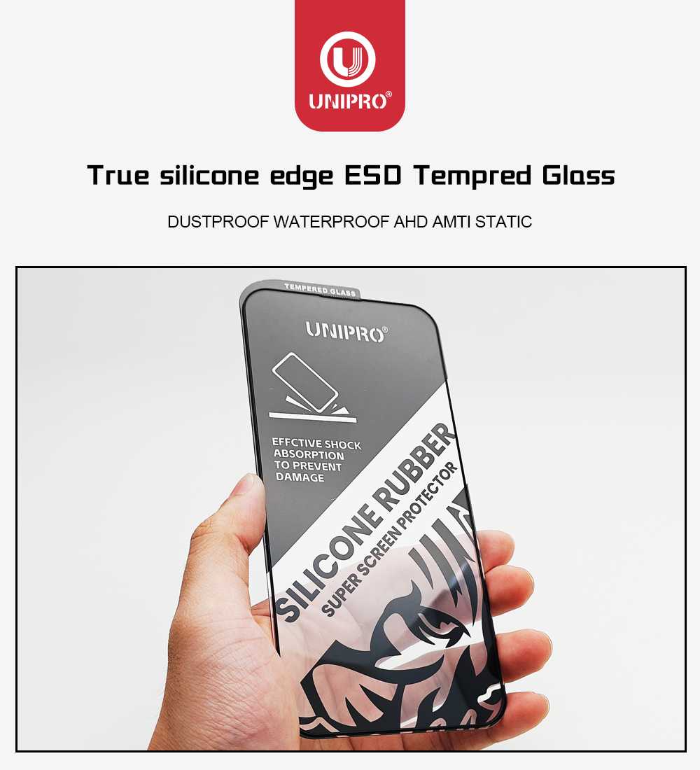 Silicone Side Anti-Broken Clear Screen Protector