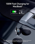 Anker Nano Car Charger 167.5W 3 Ports