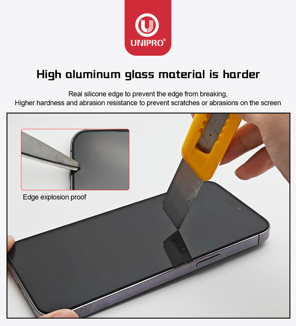 Silicone Side Anti-Broken Clear Screen Protector