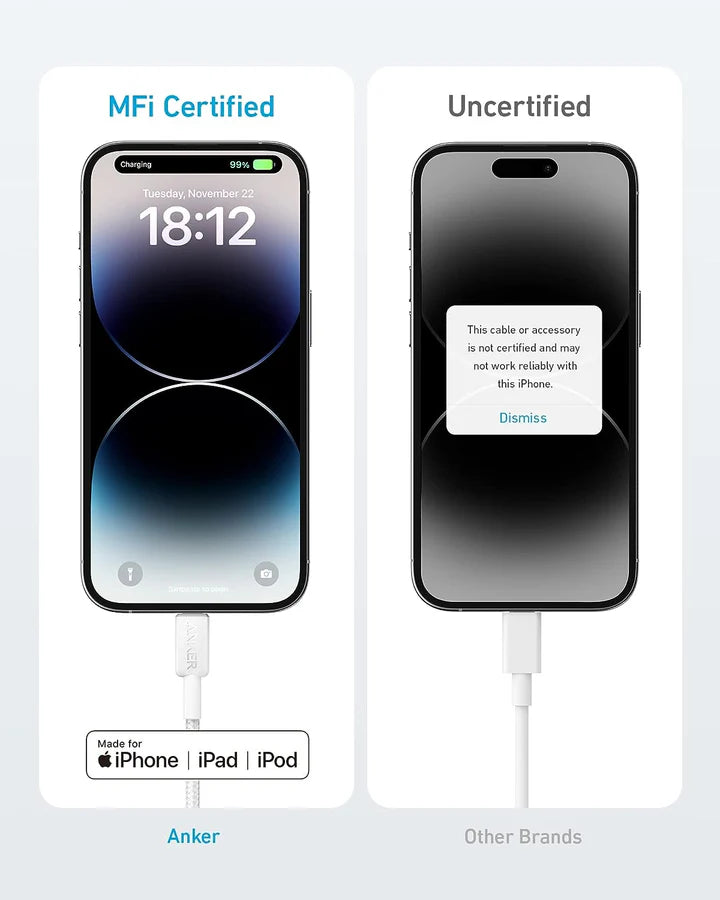 Anker 322 USB-C to Lightning Braided Cable