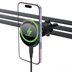 D61 Qi2 25W magnetic wireless charging car holder