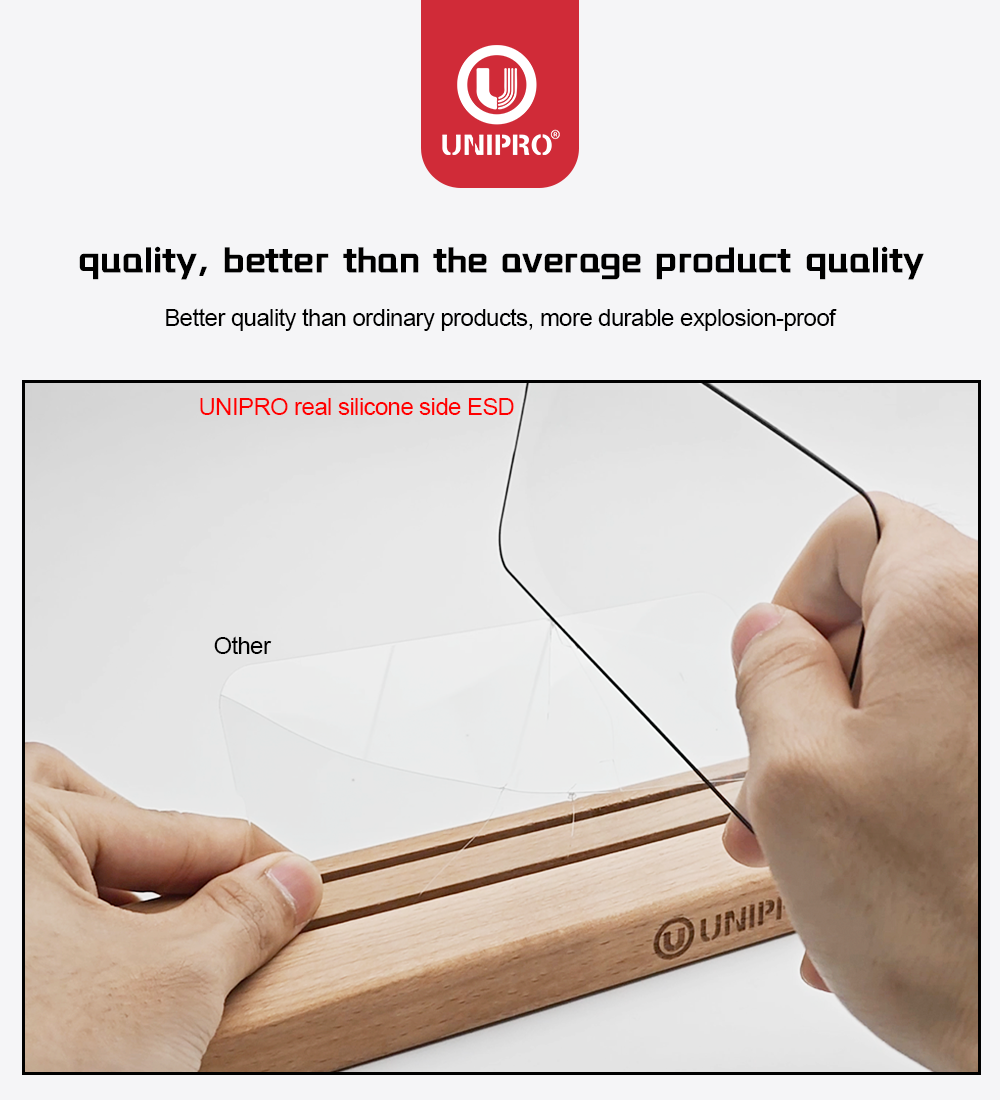 Silicone Side Anti-Broken Clear Screen Protector