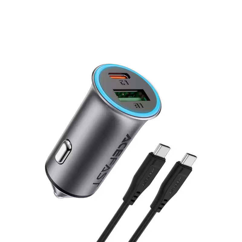 B16 95W (USB-A+USB-C)  dual port metal car charger