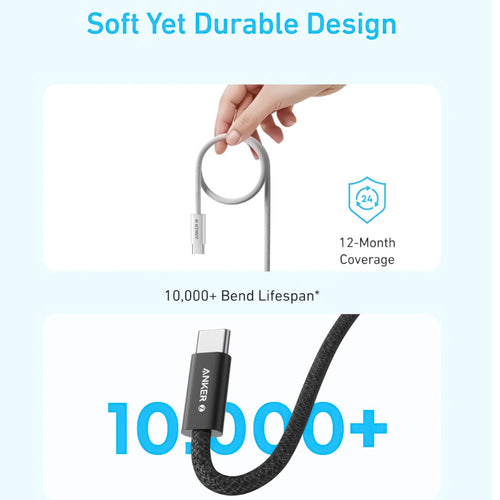 Anker Zolo USB-C to USB-C 240W Braided Fast Charging Cable