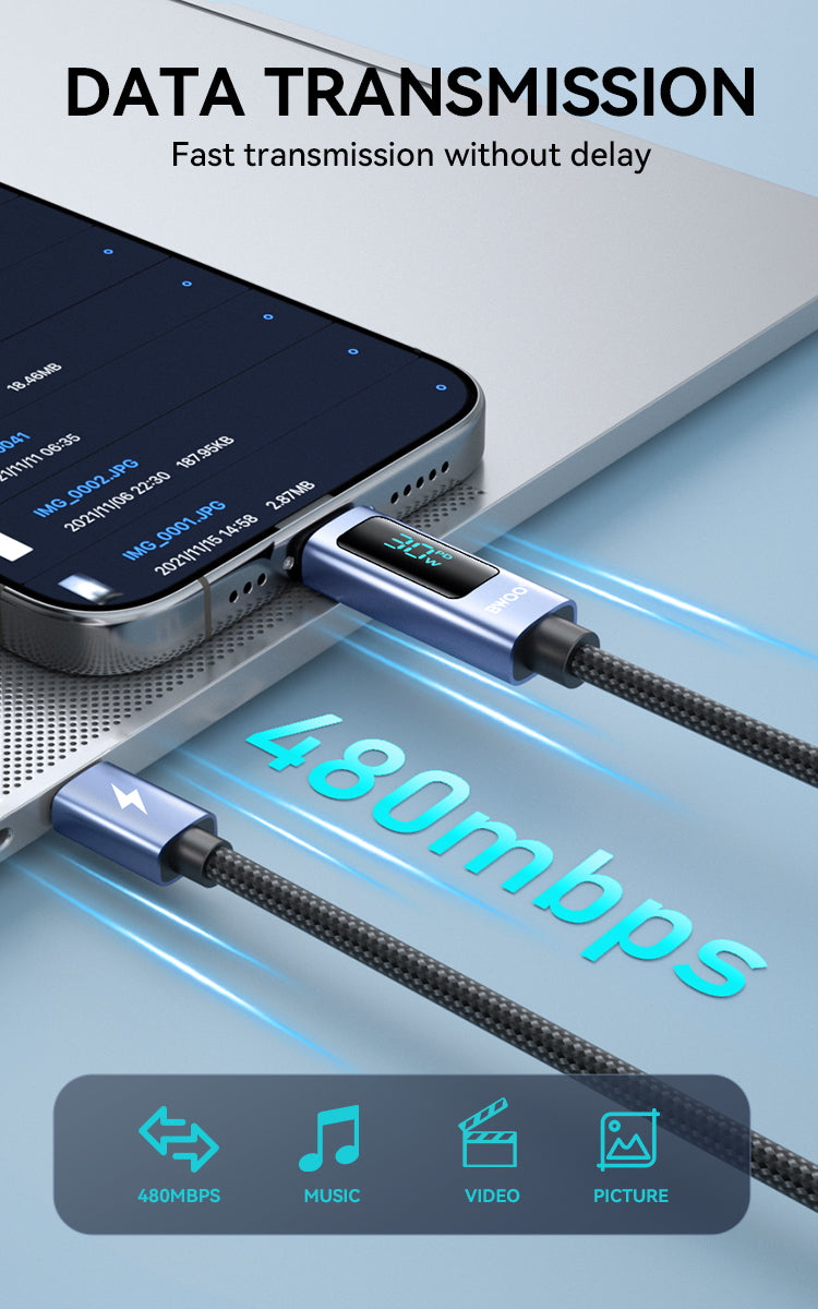 BWOO - Cable Type-C to Lightning 30W (1M)