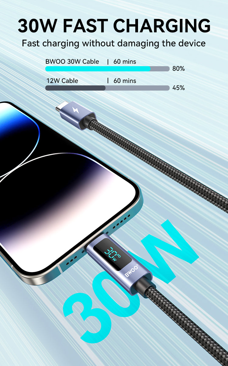 BWOO - Cable Type-C to Lightning 30W (1M)