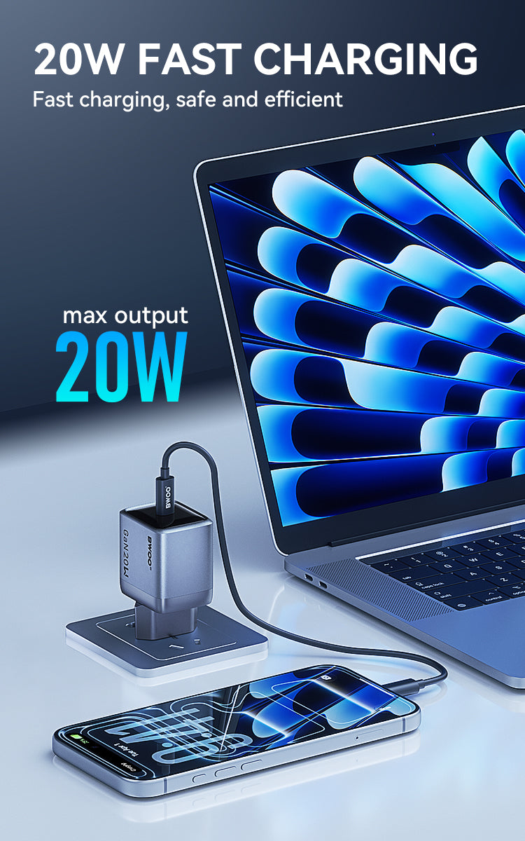 BWOO- Gan Charger Type-C 20w