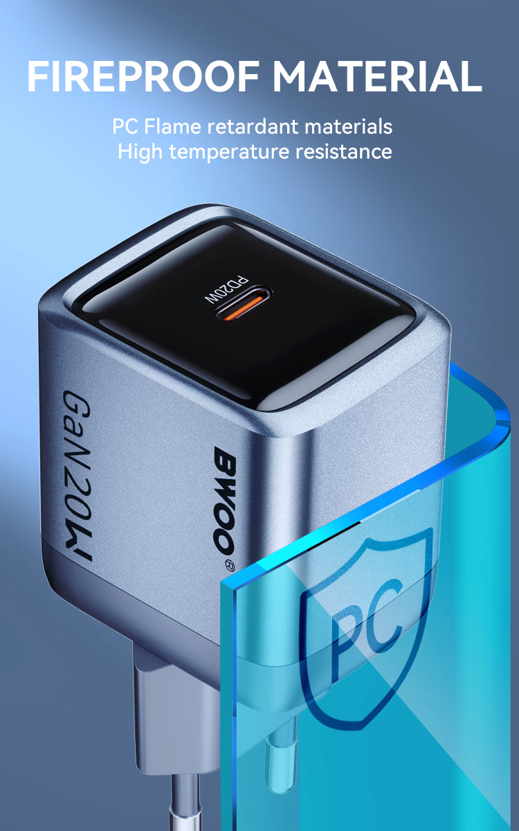 BWOO- Gan Charger Type-C 20w