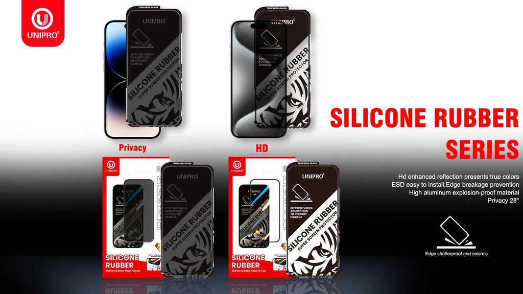 Silicone Side Anti-Broken Clear Screen Protector