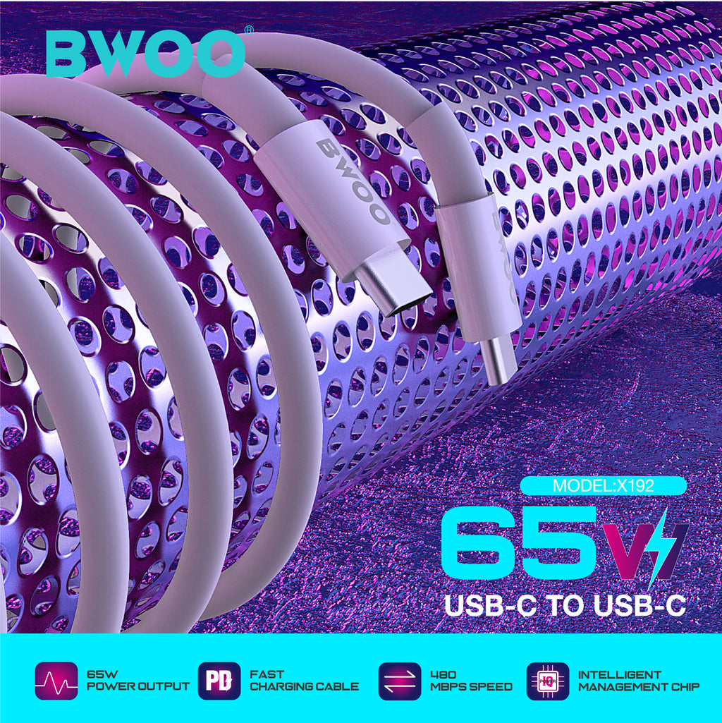 BWOO - Cable Type-C to Type-C 60W (1M)