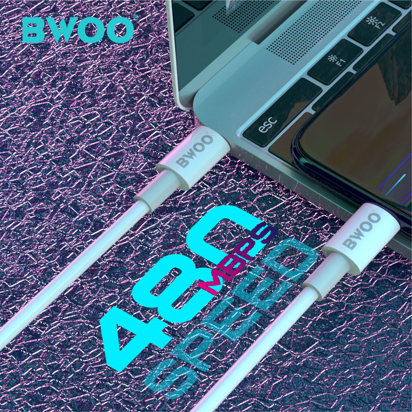 BWOO - Cable Type-C to Type-C 60W (1M)