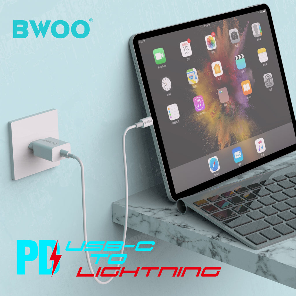 BWOO- Type C to Lightning  DATA CABLE 20W  (1M)