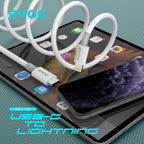 BWOO- Type C to Lightning  DATA CABLE 20W  (1M)