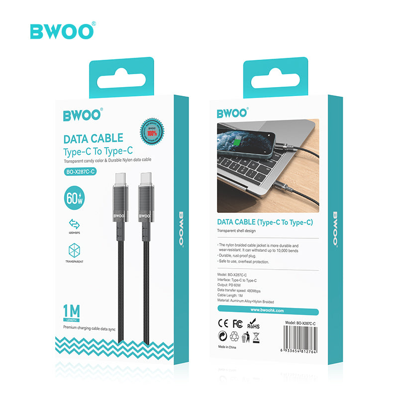 BWOO - Cable Type -C to Type - C  PD 60W (1M)