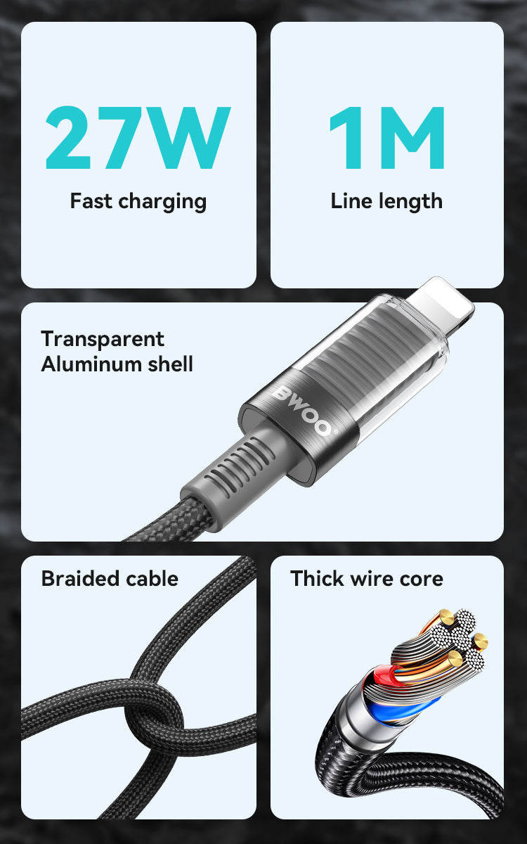 BWOO - Cable Type C -L 30W (2M)