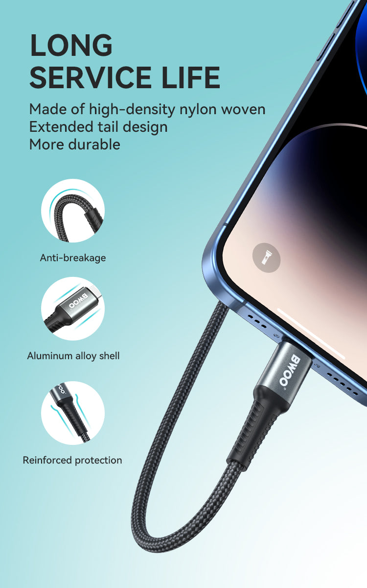 BWOO -Cable USB-A To Lightning (1M)