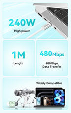 BWOO - Cable Type-C to Type-C 240W (1M)