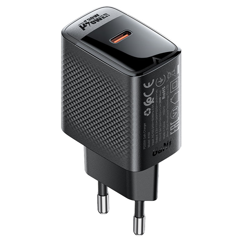 A102 PD30W GaN single  USB-C charger (EU)