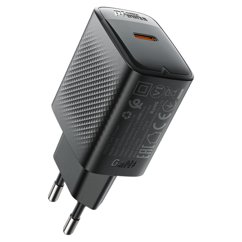 A104 PD25W GaN single  USB-C charger (EU)