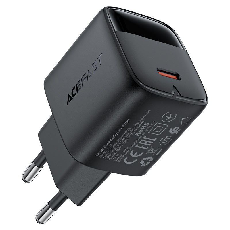 A113 PD20W GaN charger  USB-C with digital display  (EU)