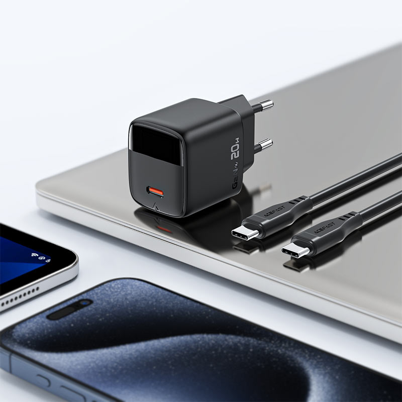 A113 PD20W GaN charger  USB-C with digital display  (EU)