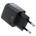 A114 PD25W GaN charger  (USB-A+USB-C) with digital  display (EU)