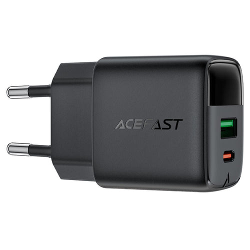 A114 PD25W GaN charger  (USB-A+USB-C) with digital  display (EU)
