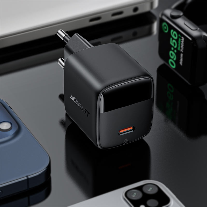 A115 PD30W GaN charger  USB-C with digital display  (EU)