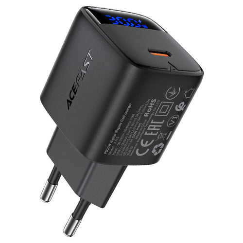 A115 PD30W GaN charger  USB-C with digital display  (EU)