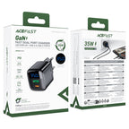A116 PD35W GaN charger  (USB-A+USB-C) with digital  display (EU)