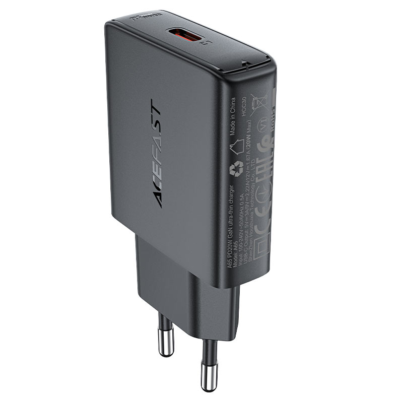 A65 PD20W GaN single  USB-C ultra-thin charger  (EU)
