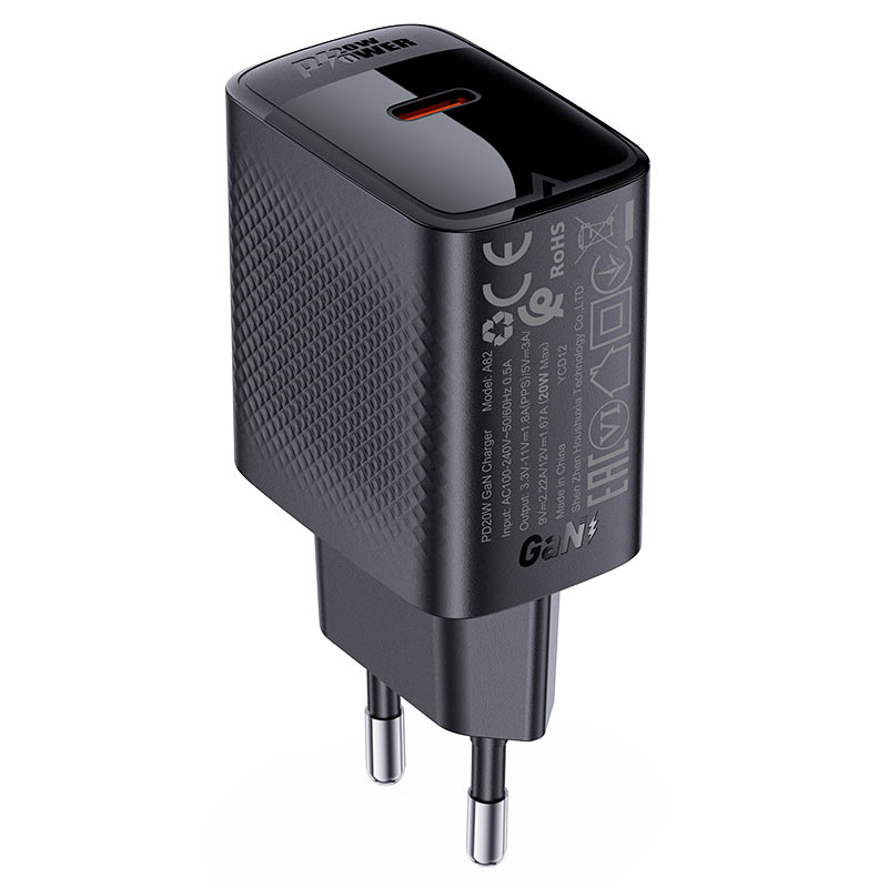 A82 PD20W GaN single  USB-C charger (EU)