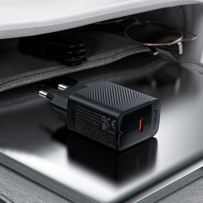 A82 PD20W GaN single  USB-C charger (EU)