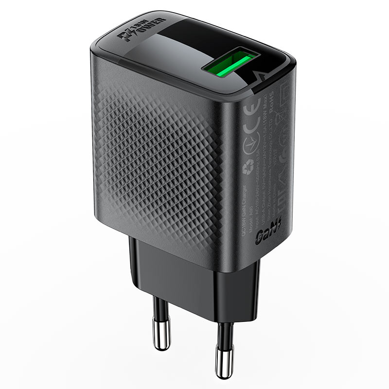 A90 QC18W GaN single  USB-A charger (EU)