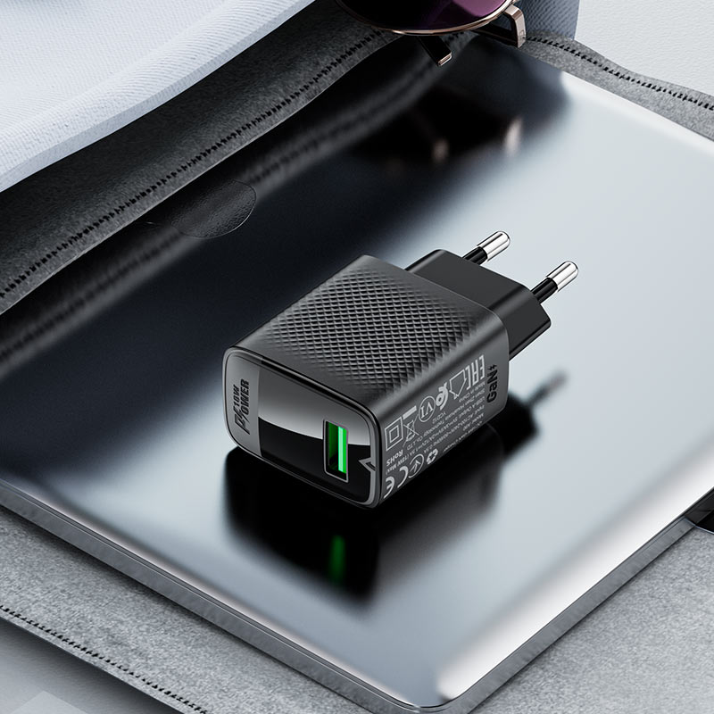 A90 QC18W GaN single  USB-A charger (EU)