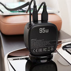 B17 95W car charger with  telescopic cable