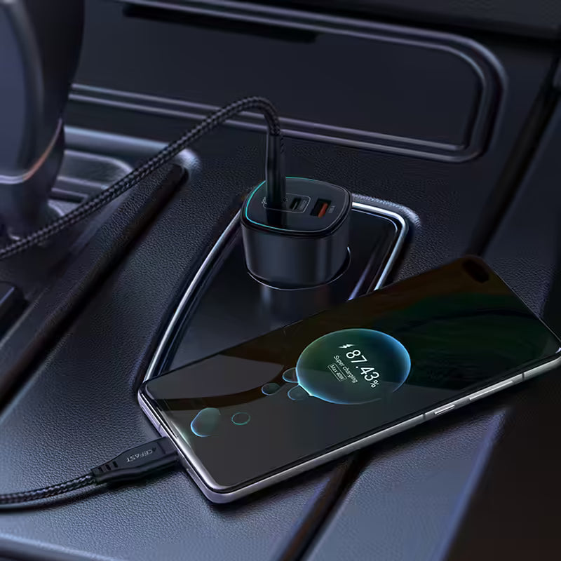 B18 200W(2USB-C+USB A)fast car charger