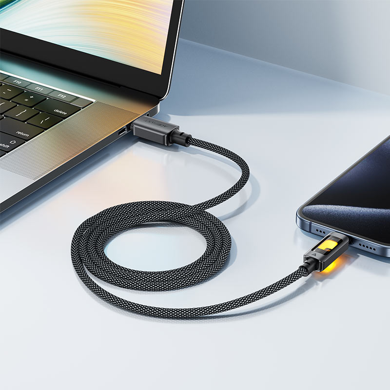 C21-04 USB-A to USB-C  fantasy color series  braided Charging data  cable