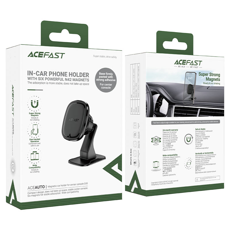 D35 center console  magnetic car holder