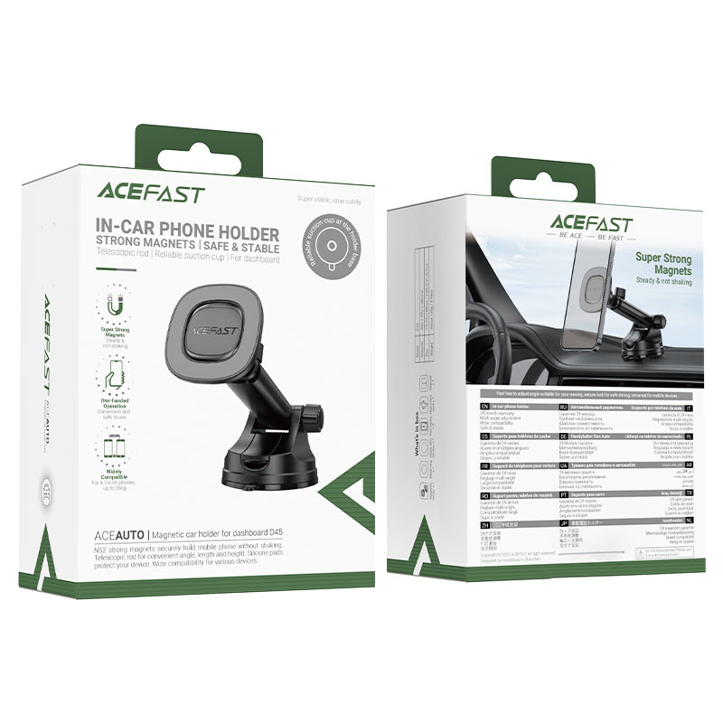 D45 magnetic car holder for dashboard