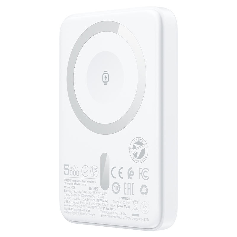 M25-5000 PD20W magnetic  fast wireless charging  power bank