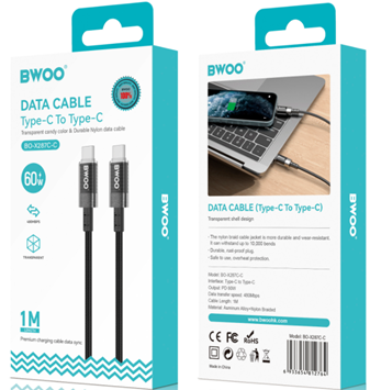 BWOO - Cable Type -C to Type - C  PD 60W (1M)