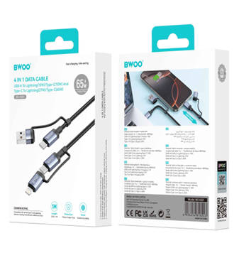 BWOO -Cable 4 IN 1  12W TO 65W (1.2M)