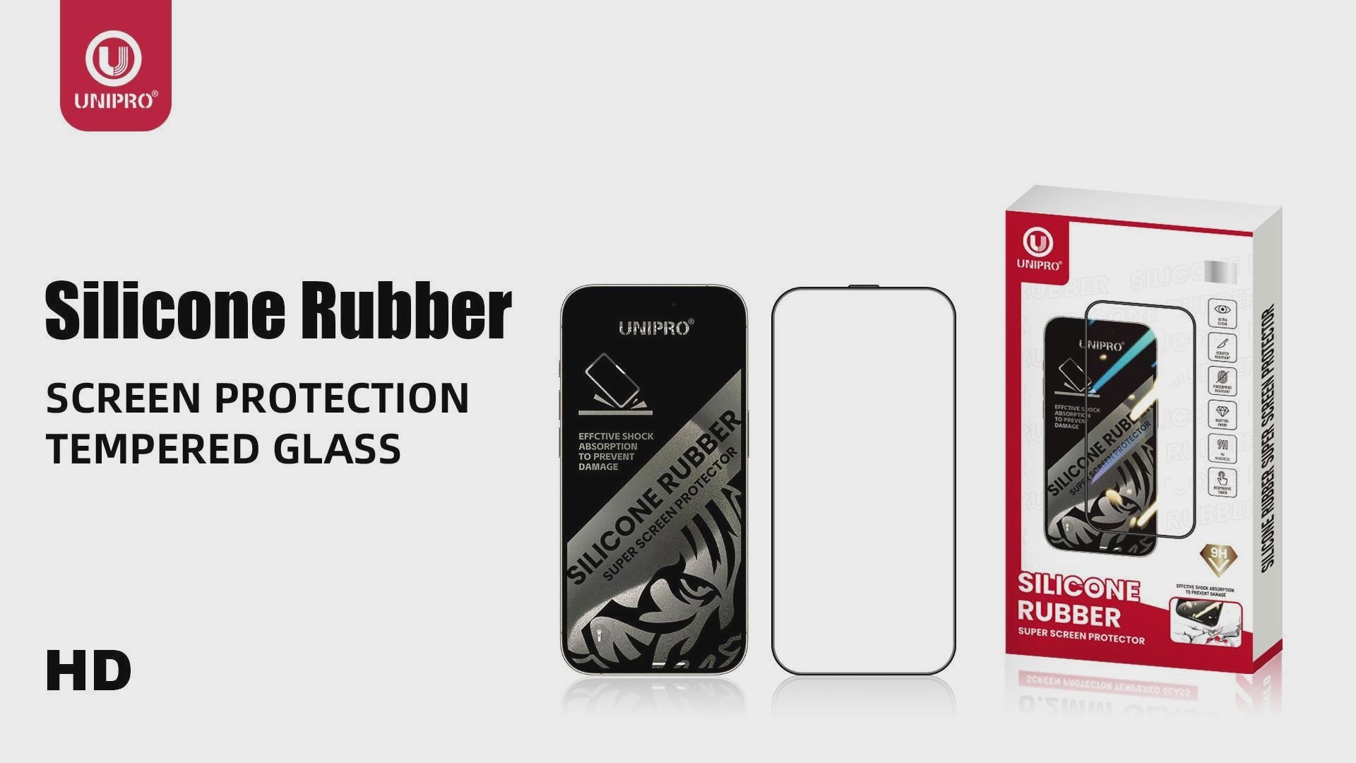 Silicone Side Anti-Broken Clear Screen Protector