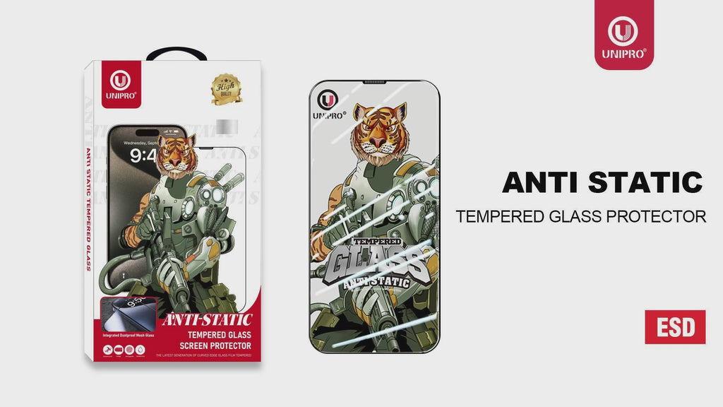 Anti Static ESD 0.2mm Tempered Glass Screen Protector