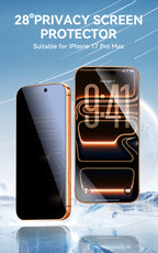 BWOO- SCREEN Glass Privacy iPhone 17 PRO  MAX