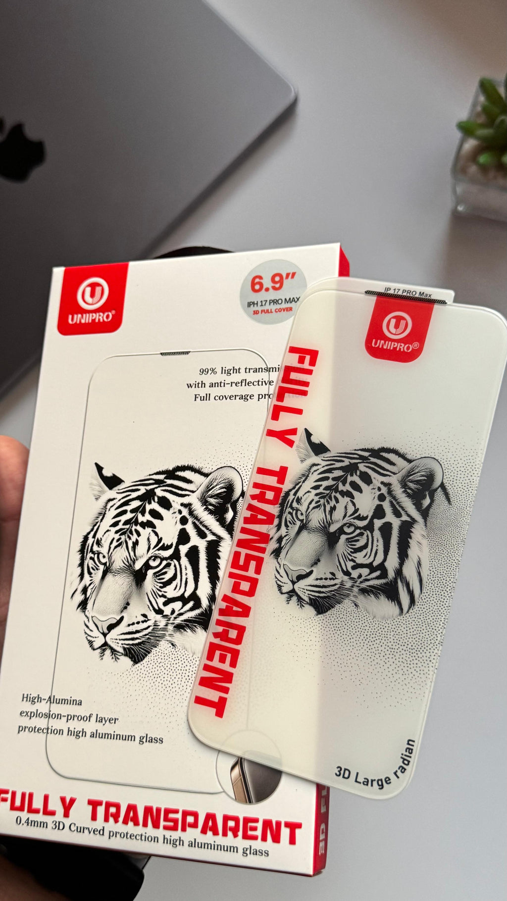 UG Fully Transparent HD Glass Screen Protector